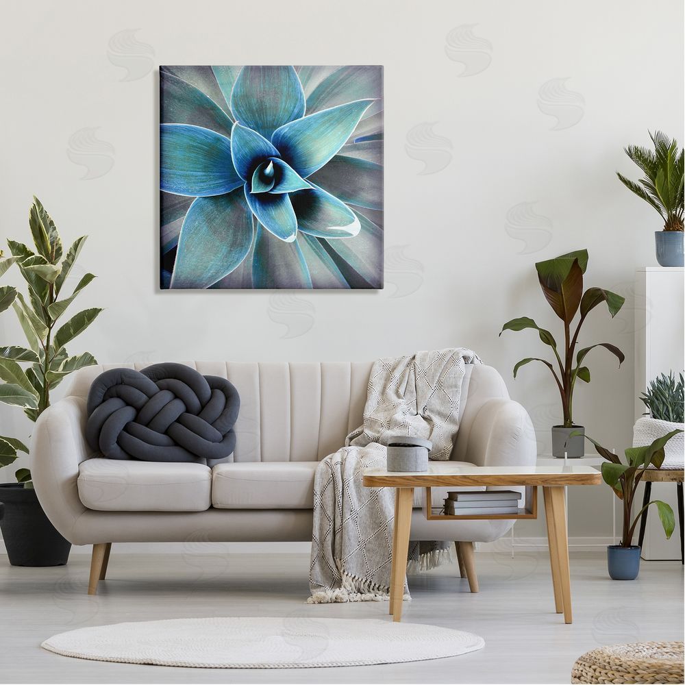 Irena Orlov Modern Close Up Plant Leaves Canvas Wall Art in Room