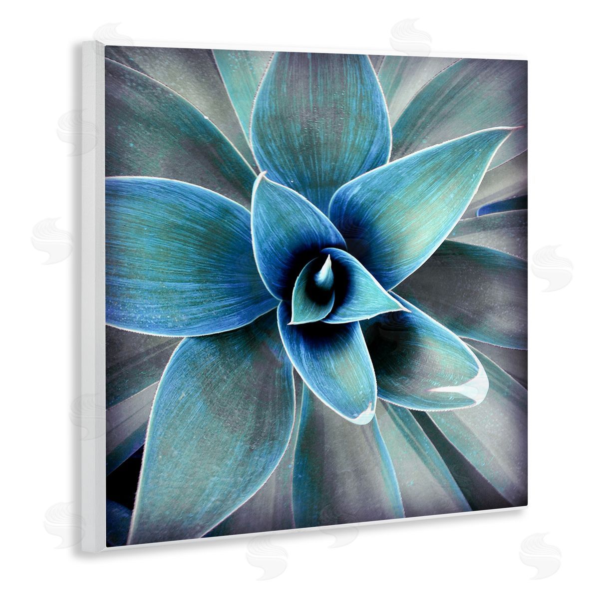 Irena Orlov Modern Close Up Plant Leaves Wooden Wall Plaque Art Print