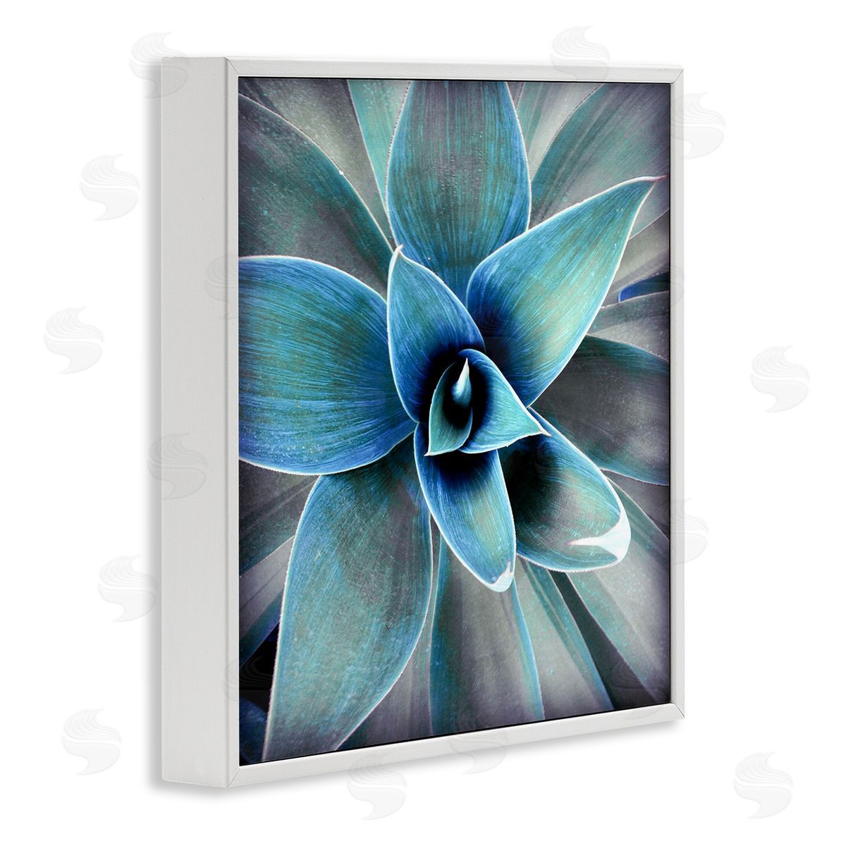 Irena Orlov Modern Close Up Plant Leaves White Framed Glicee Wall Art Print