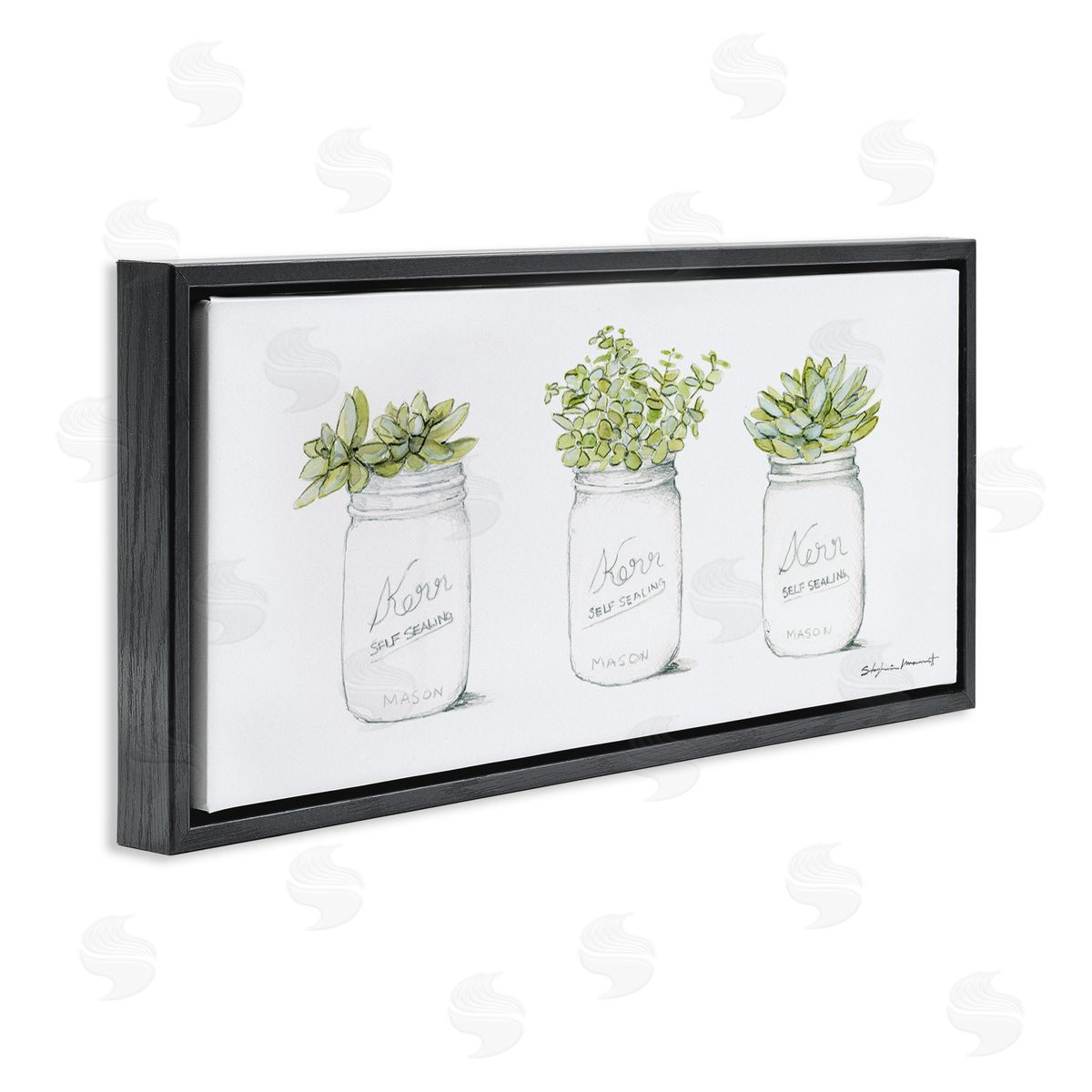 Stephanie Workman Marrott Country Greenery Succulent Jars