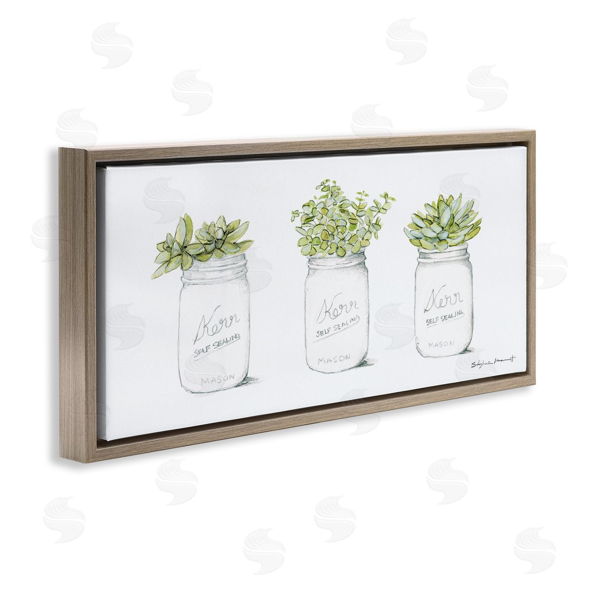 Stephanie Workman Marrott Country Greenery Succulent Jars