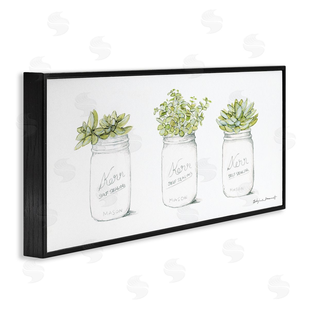 Stephanie Workman Marrott Country Greenery Succulent Jars