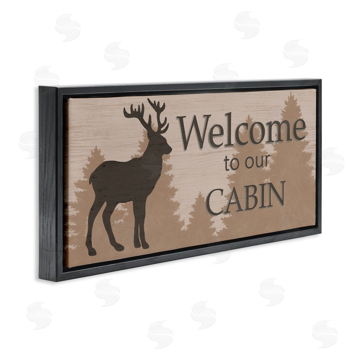 Annie LaPoint Welcome To Our Cabin Deer Sign