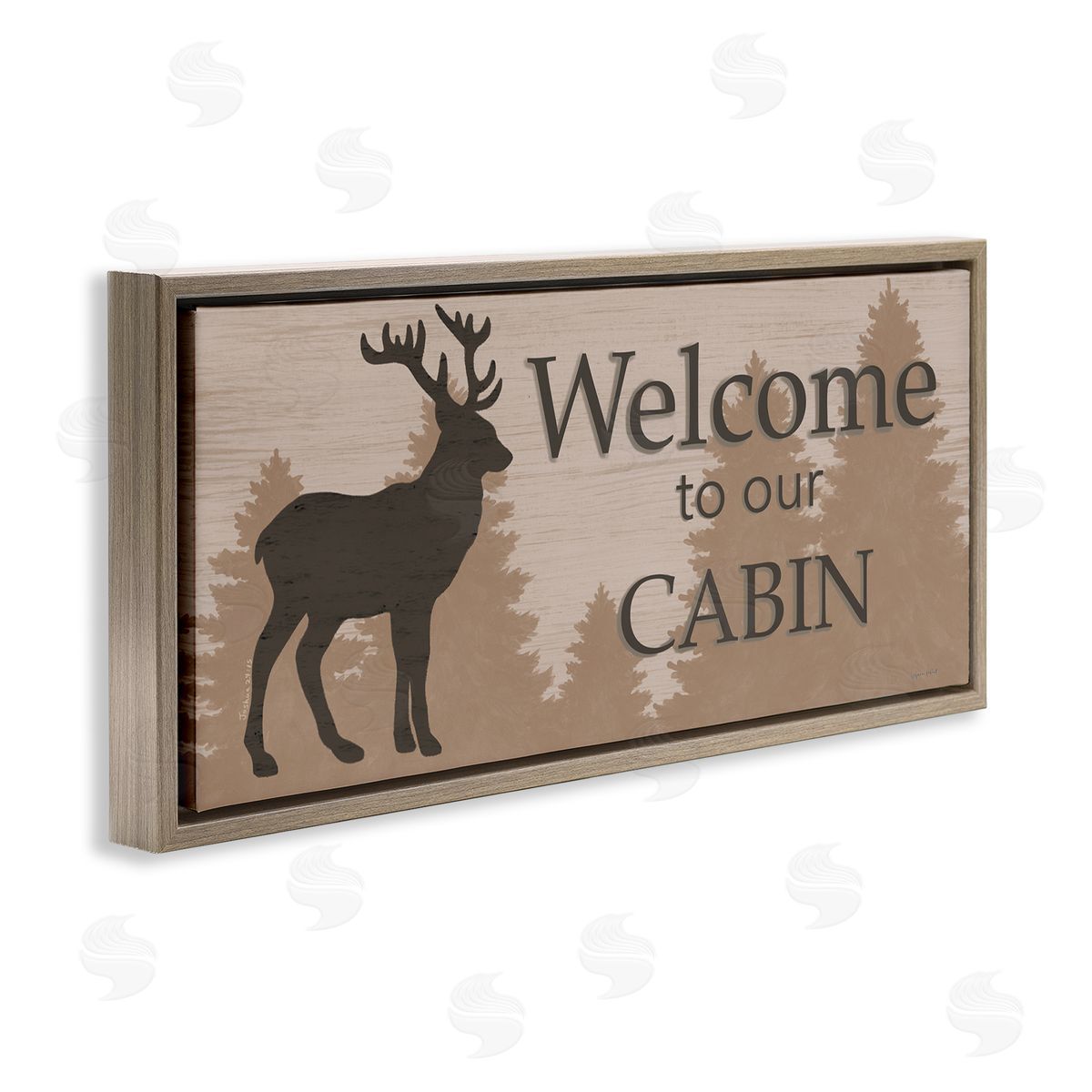 Annie LaPoint Welcome To Our Cabin Deer Sign
