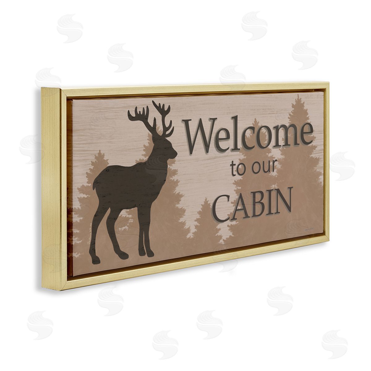 Annie LaPoint Welcome To Our Cabin Deer Sign