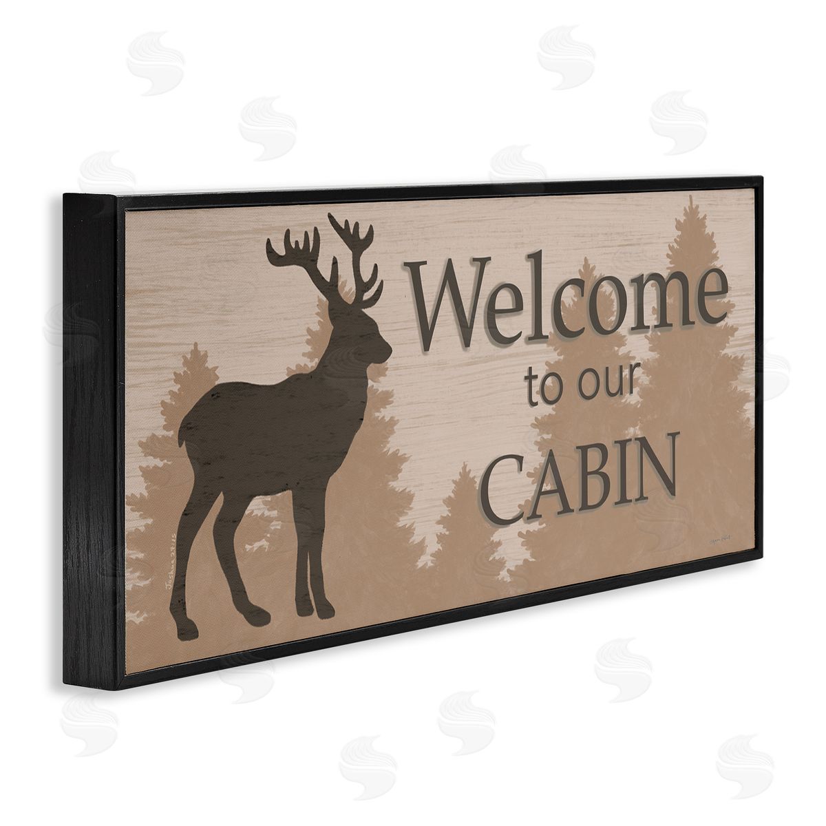 Annie LaPoint Welcome To Our Cabin Deer Sign