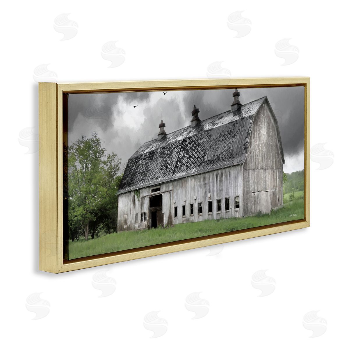 Lori Deiter Farmland Barn Overhead Clouds