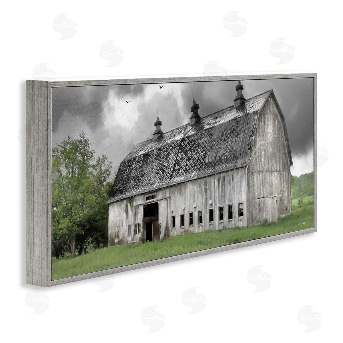 Lori Deiter Farmland Barn Overhead Clouds
