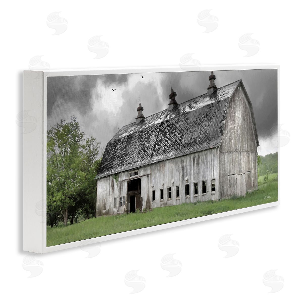 Lori Deiter Farmland Barn Overhead Clouds