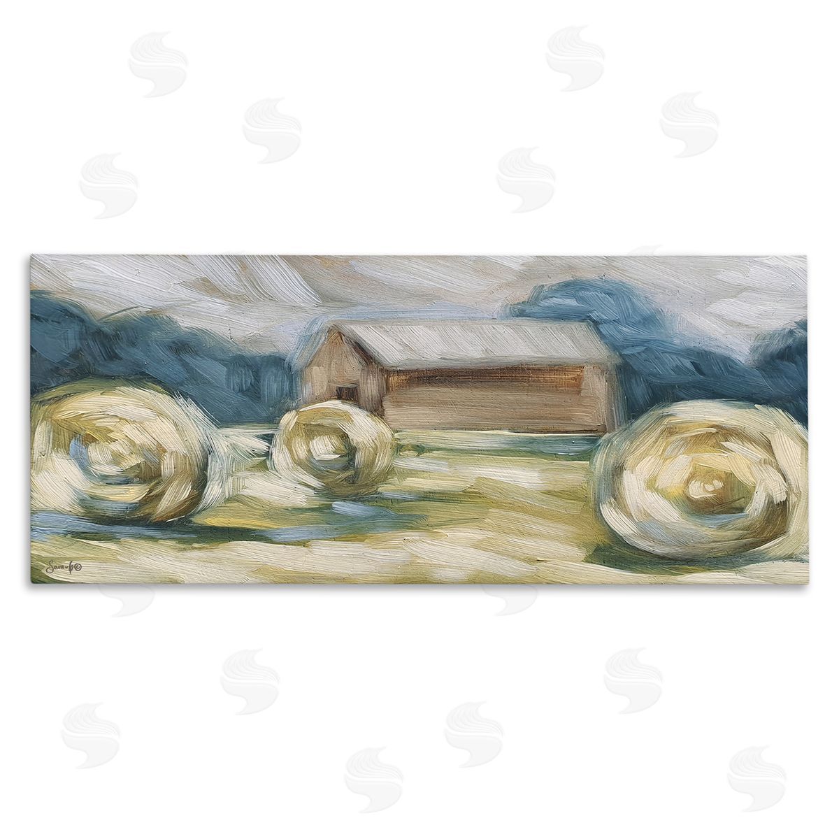 Sara G. Designs Abstract Country Hay Bales