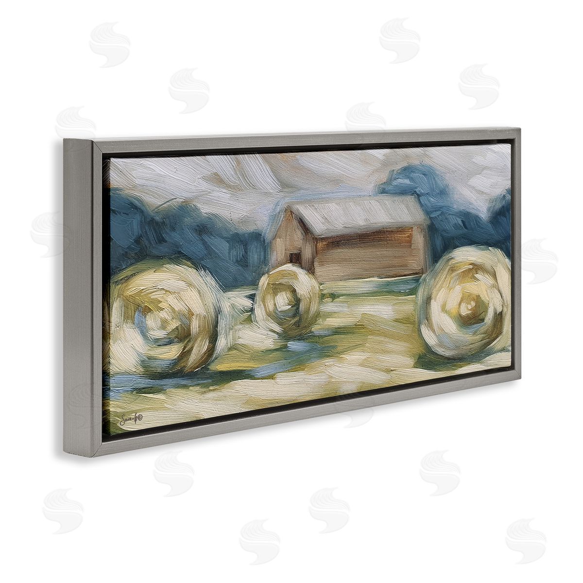 Sara G. Designs Abstract Country Hay Bales