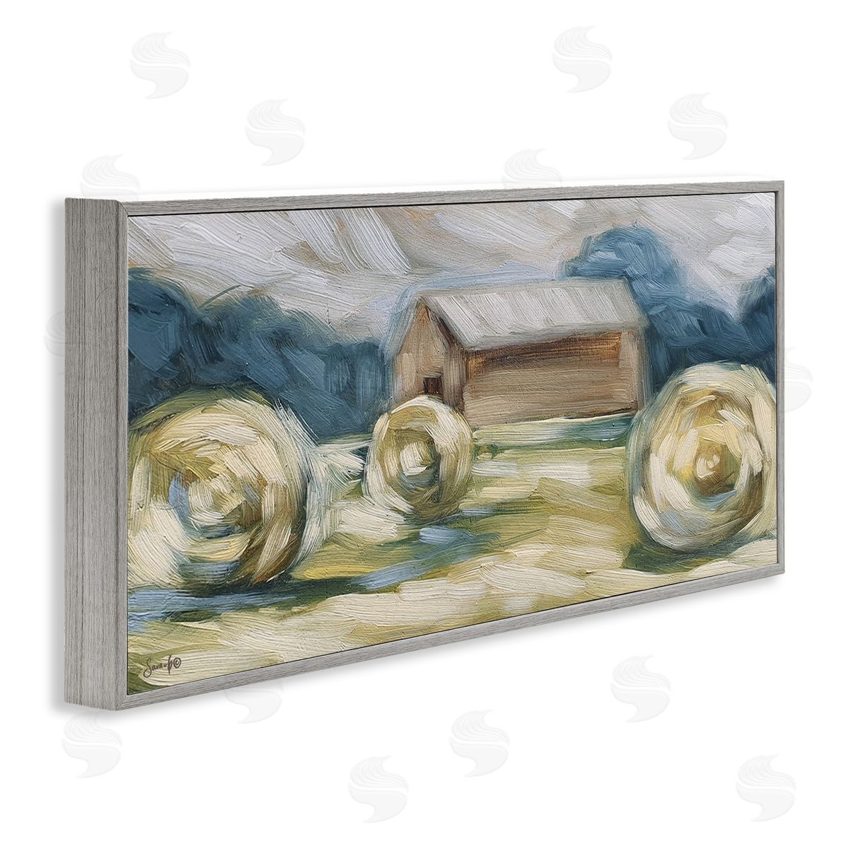 Sara G. Designs Abstract Country Hay Bales