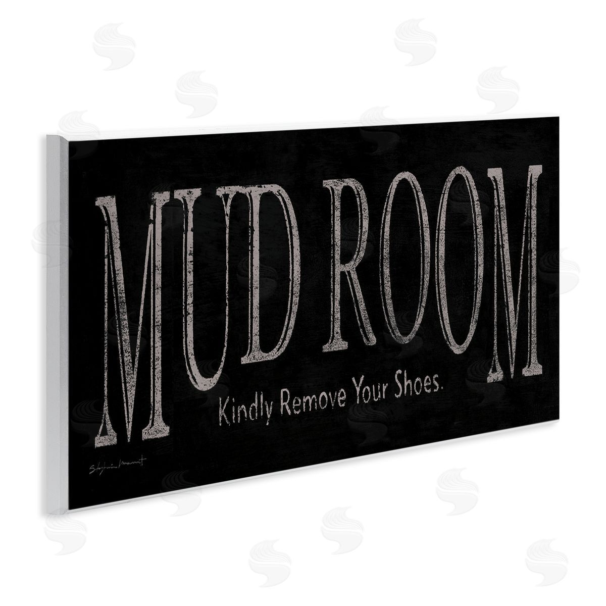 Stephanie Workman Marrott Mud Room Remove Shoes Reminder