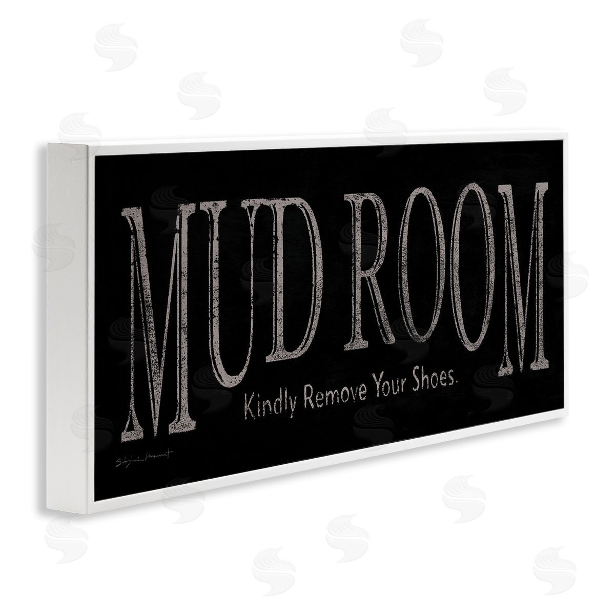 Stephanie Workman Marrott Mud Room Remove Shoes Reminder