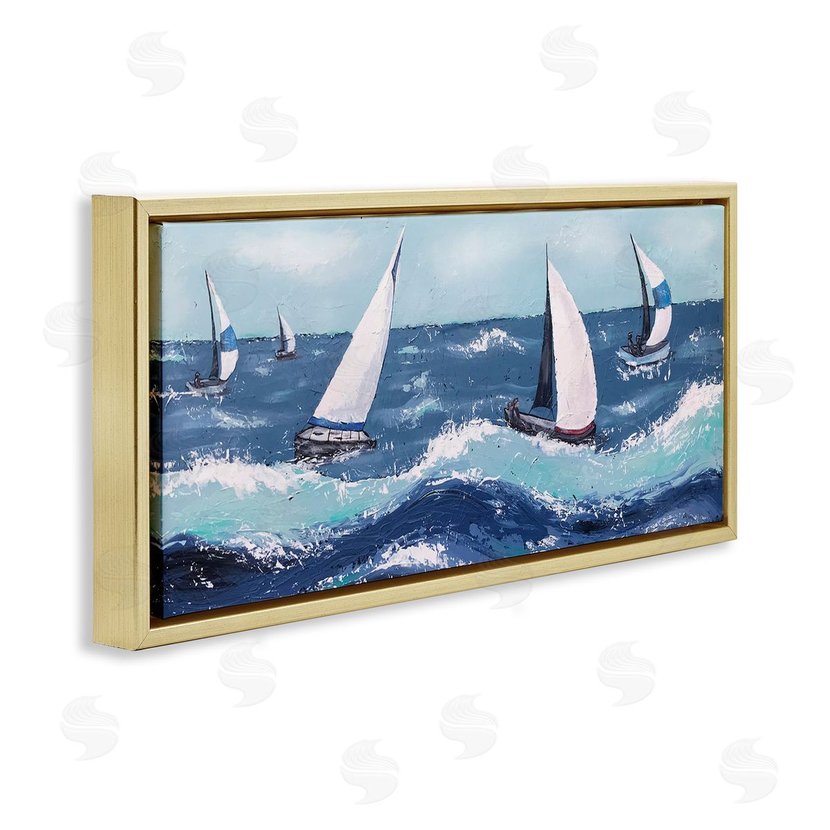 Jade Reynolds Sea Waves Splashing Sailboats