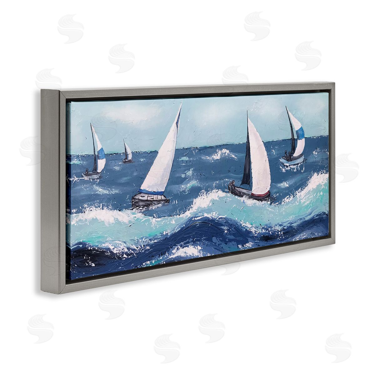 Jade Reynolds Sea Waves Splashing Sailboats