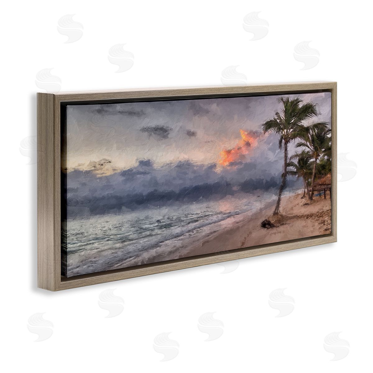 Kim Curinga Tropical Sunset Palm Trees Coast