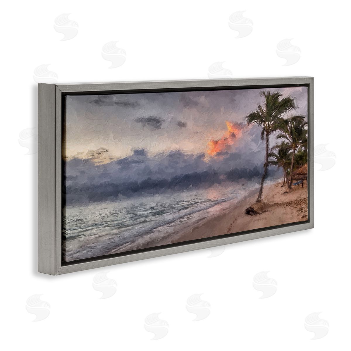 Kim Curinga Tropical Sunset Palm Trees Coast