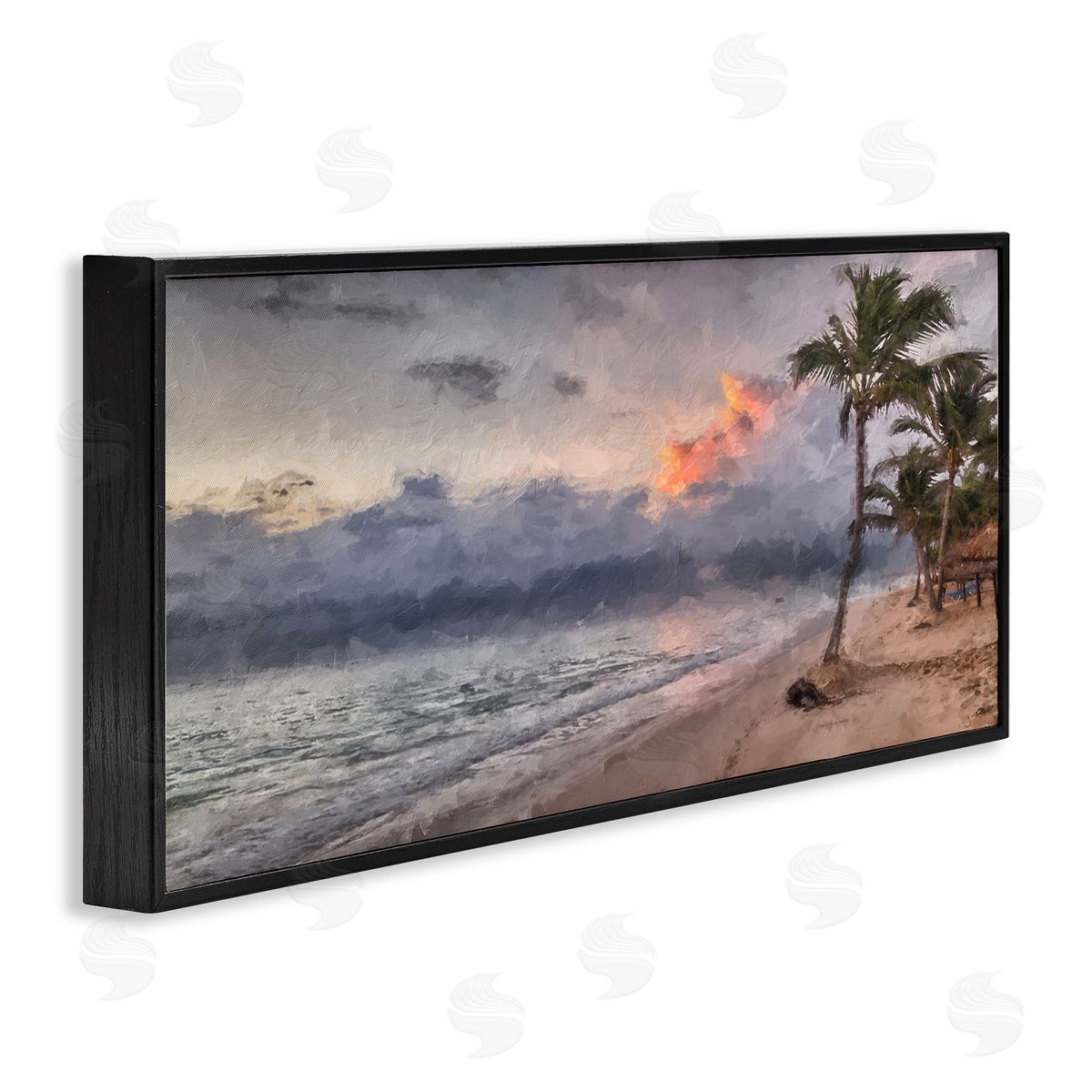 Kim Curinga Tropical Sunset Palm Trees Coast