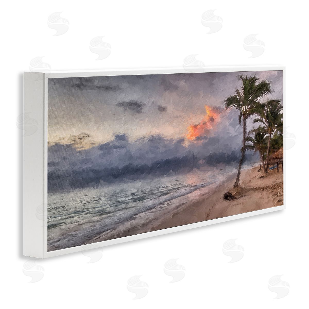 Kim Curinga Tropical Sunset Palm Trees Coast