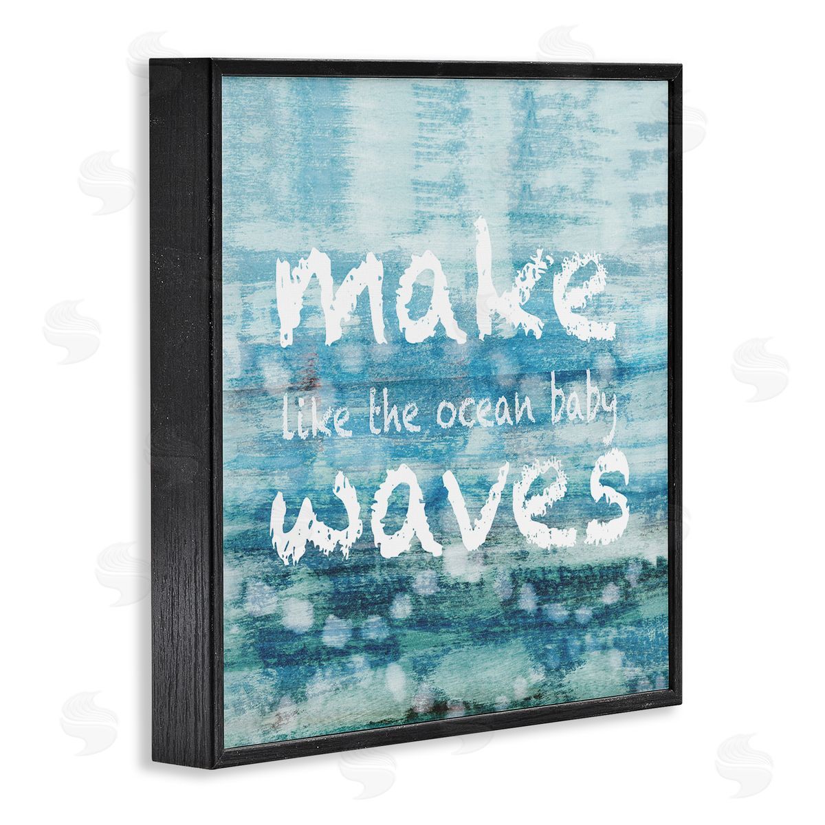 Flora Kouta Make Waves Like The Ocean Baby Abstract Black Framed Glicee Wall Art Print