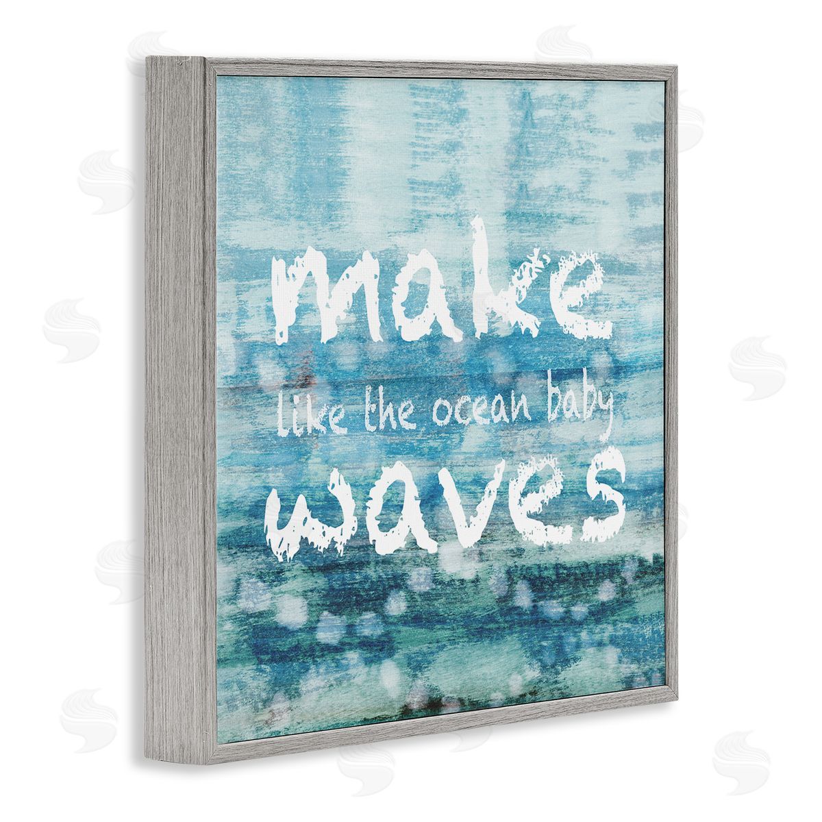 Flora Kouta Make Waves Like The Ocean Baby Abstract Gray Framed Glicee Wall Art Print