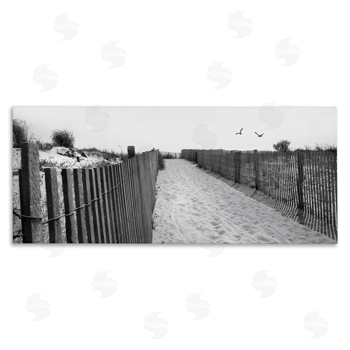 Lori Deiter Sandy Beach Boardwalk Overhead Seagulls