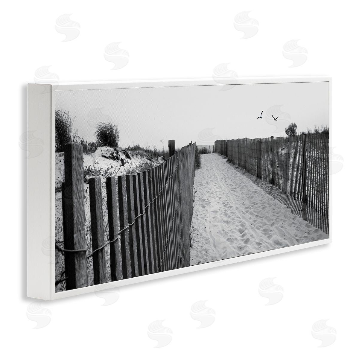 Lori Deiter Sandy Beach Boardwalk Overhead Seagulls
