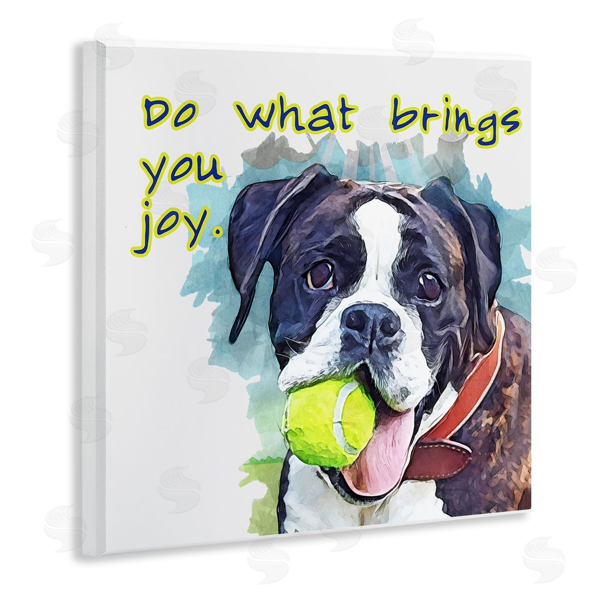Kim Curinga Do What Brings You Joy Dog Phrase Wooden Wall Plaque Art Print