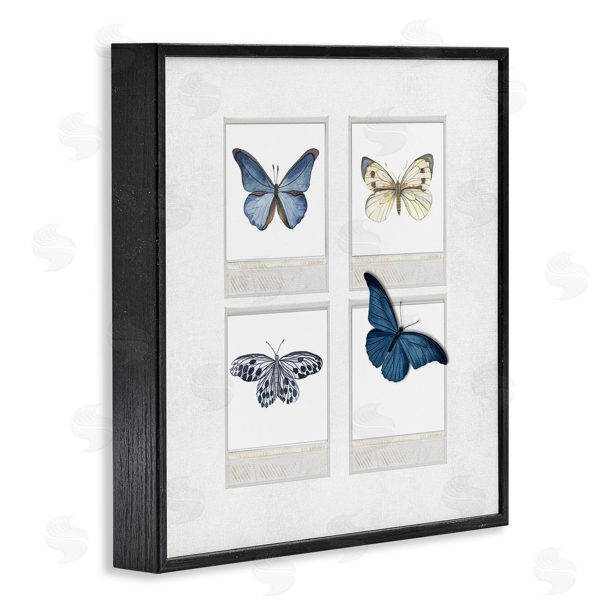 Karen Smith Cottage Retro Film Butterflies Black Framed Glicee Wall Art Print
