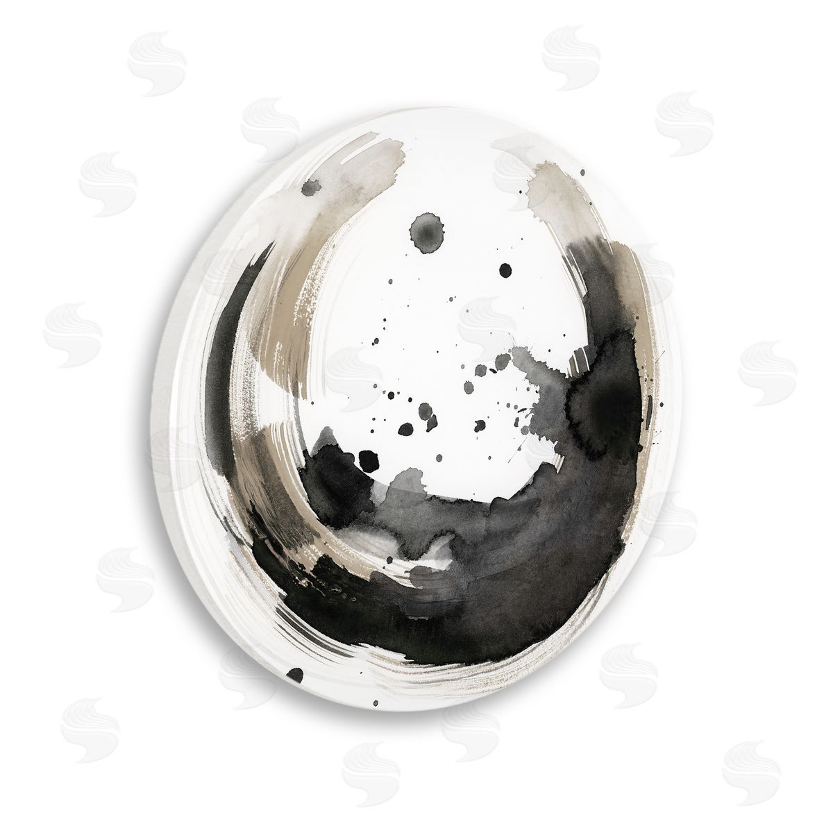 Stella Chang Urban Infinity Abstract Circle Wooden Wall Plaque Art Print