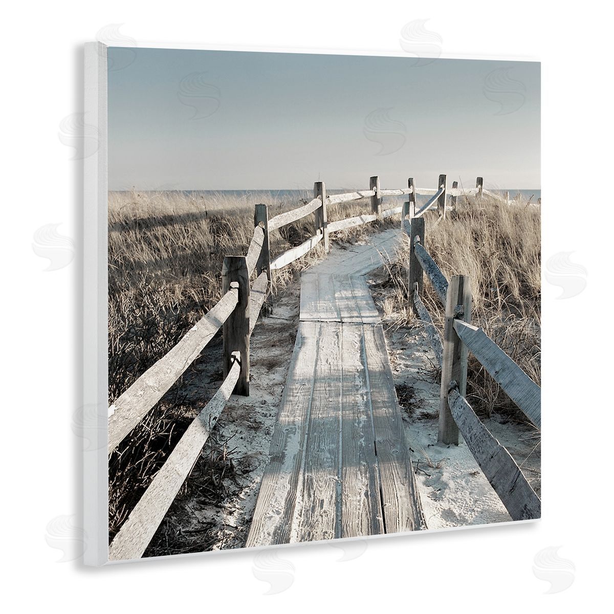 Danita Delimont Seaside Boardwalk Coastal Beach Wooden Wall Plaque Art Print