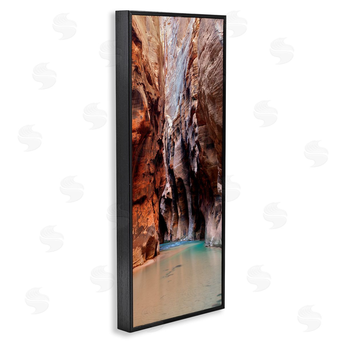 Zion National Park Cliffs Black Frame Print Wall Art, Home Decor by Dennis Frates
