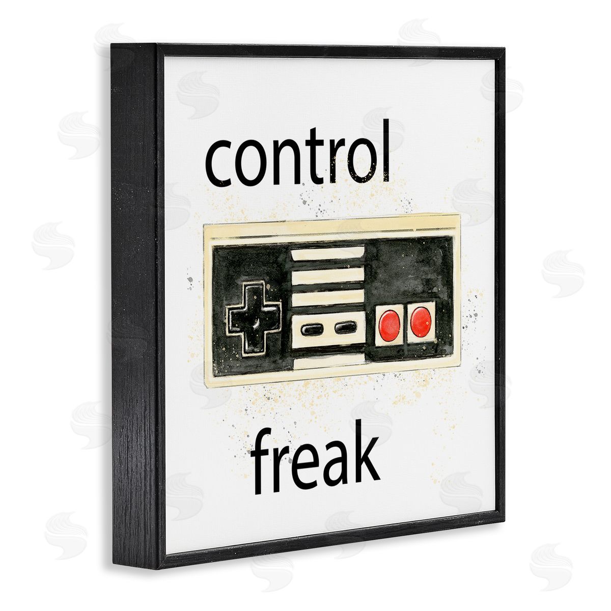 Annie Warren Control Freak Vintage Gamer Black Framed Glicee Wall Art Print