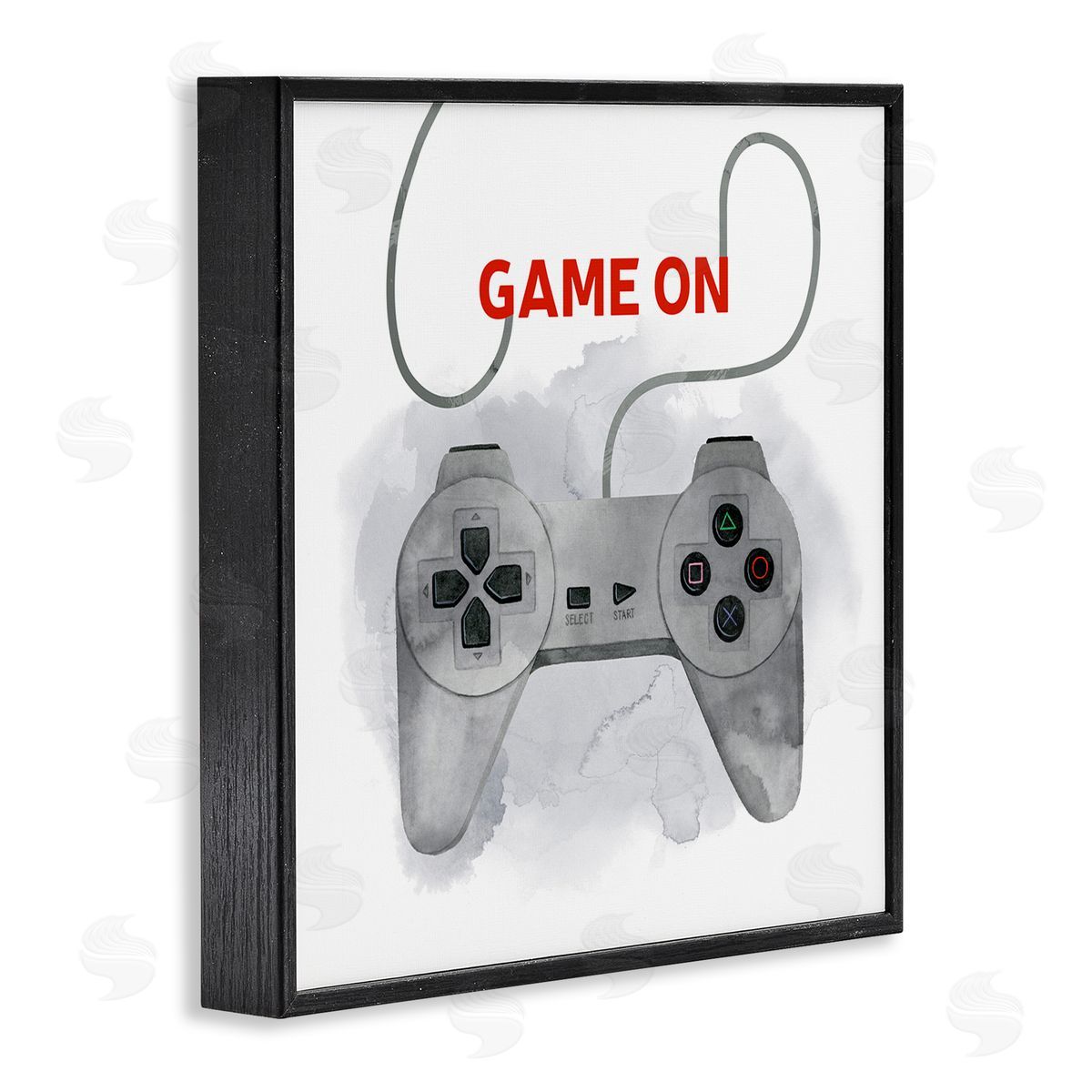 Grace Popp Game On Gamer Joystick Controller Black Framed Glicee Wall Art Print