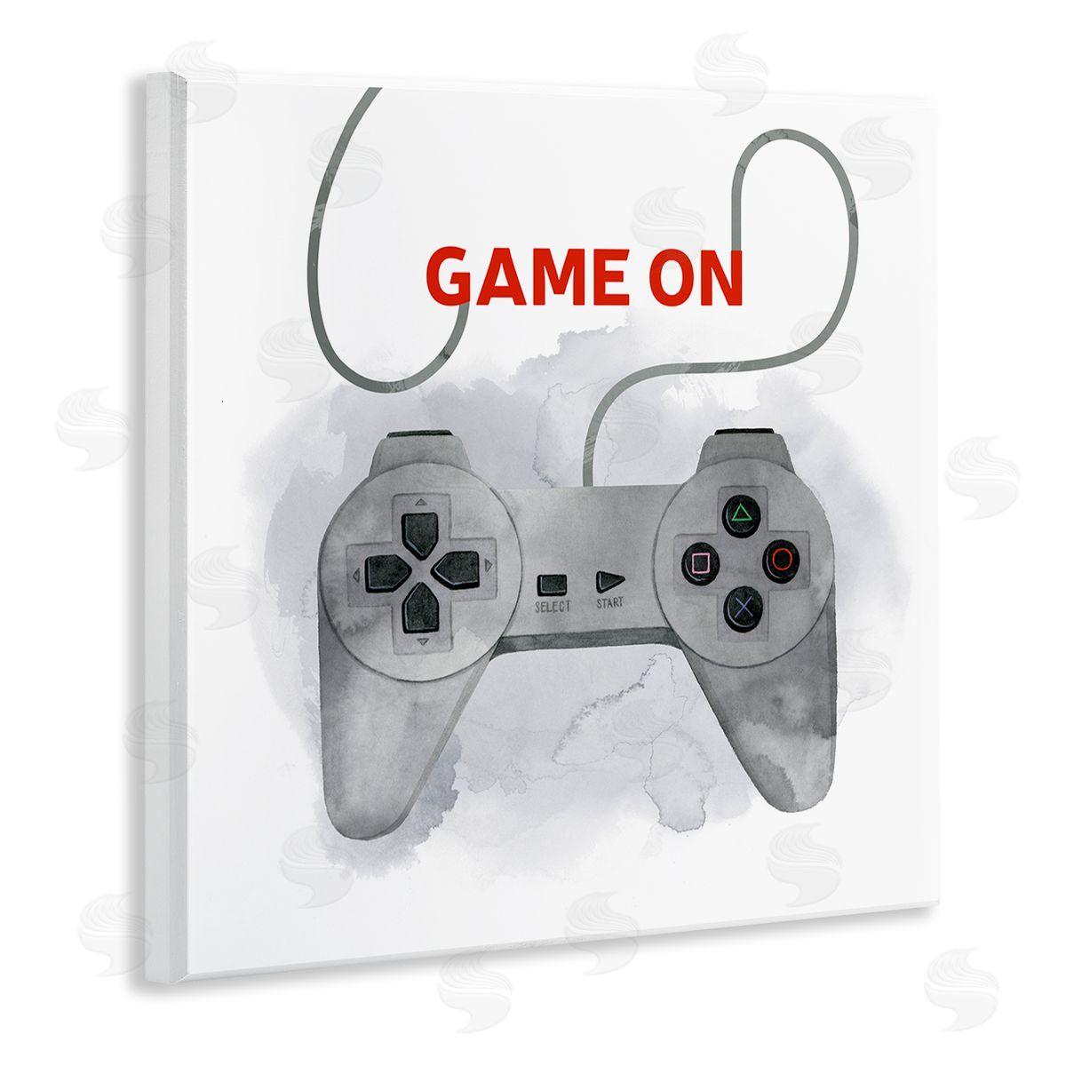 Grace Popp Game On Gamer Joystick Controller Wooden Wall Plaque Art Print