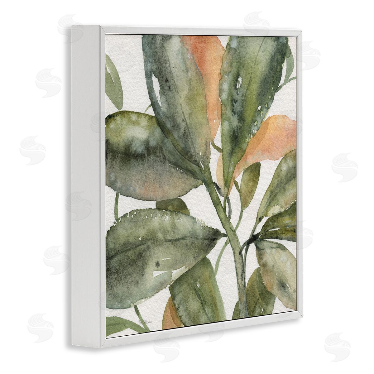 Carol Robinson Bird Of Paradise Plant Leaves White Framed Glicee Wall Art Print
