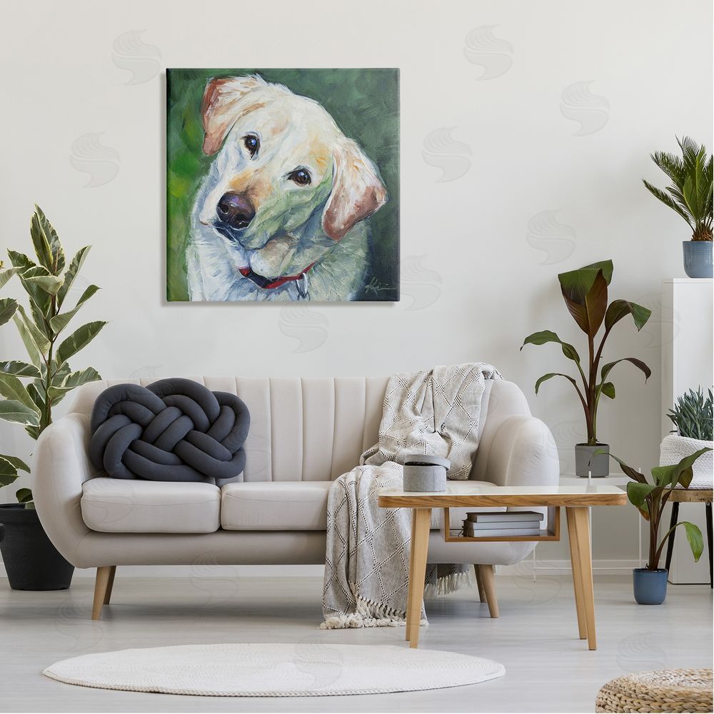 Lindsay Kivi Fine Art Labrador Dog Pet Portrait Canvas Wall Art in Room