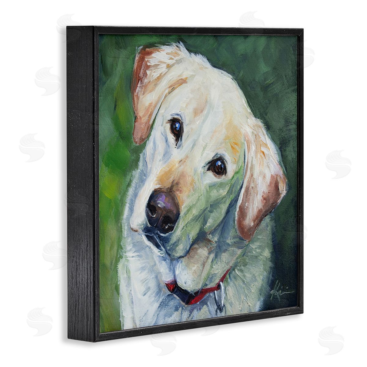 Lindsay Kivi Fine Art Labrador Dog Pet Portrait Black Framed Glicee Wall Art Print