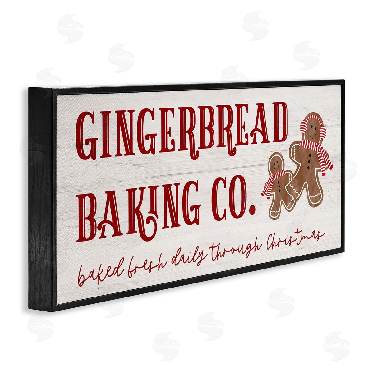 Natalie Carpentieri Gingerbread Baking Co Holiday Black Framed Glicee Wall Art Print