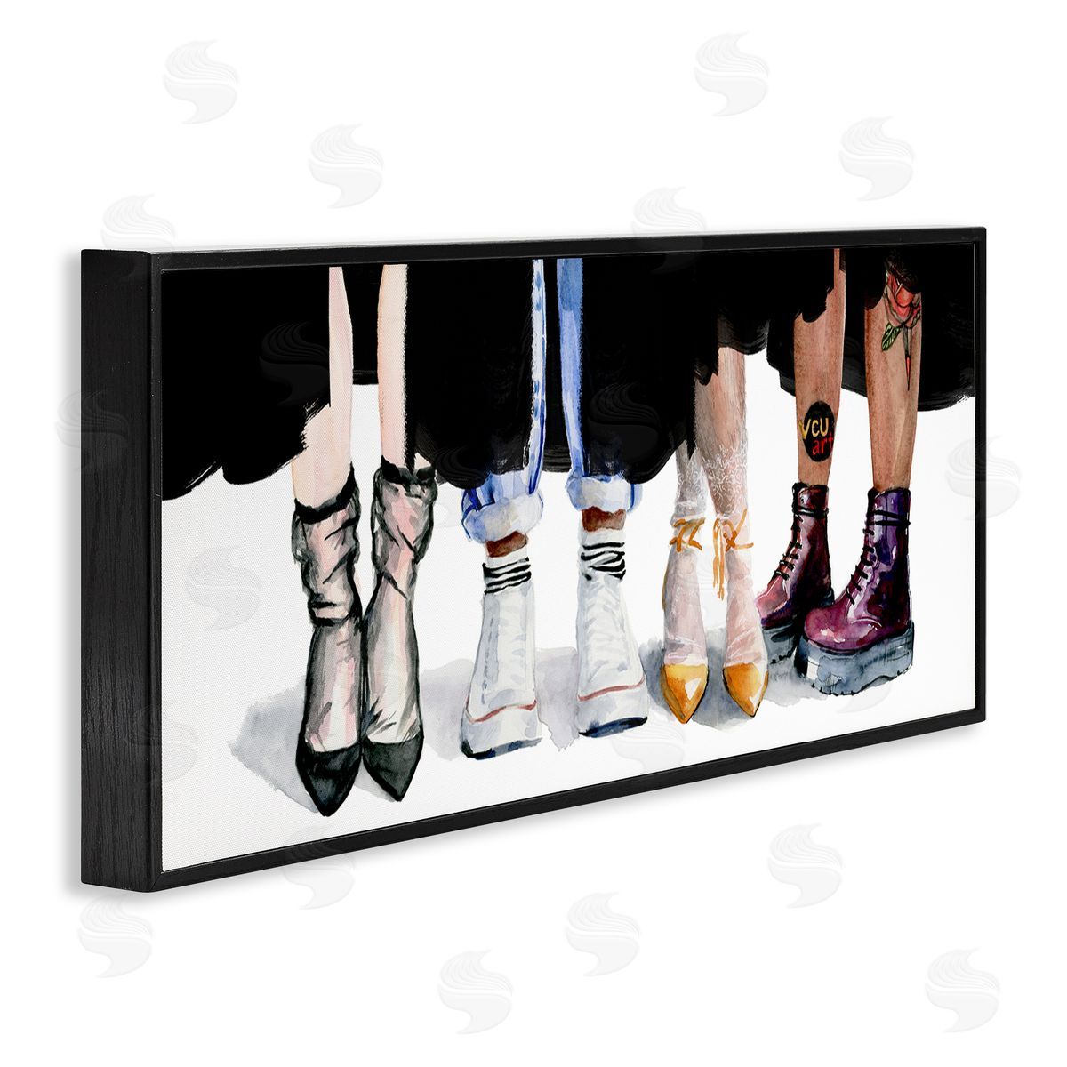 Jennifer Paxton Parker Trendy Fashion Shoes People Black Framed Glicee Wall Art Print
