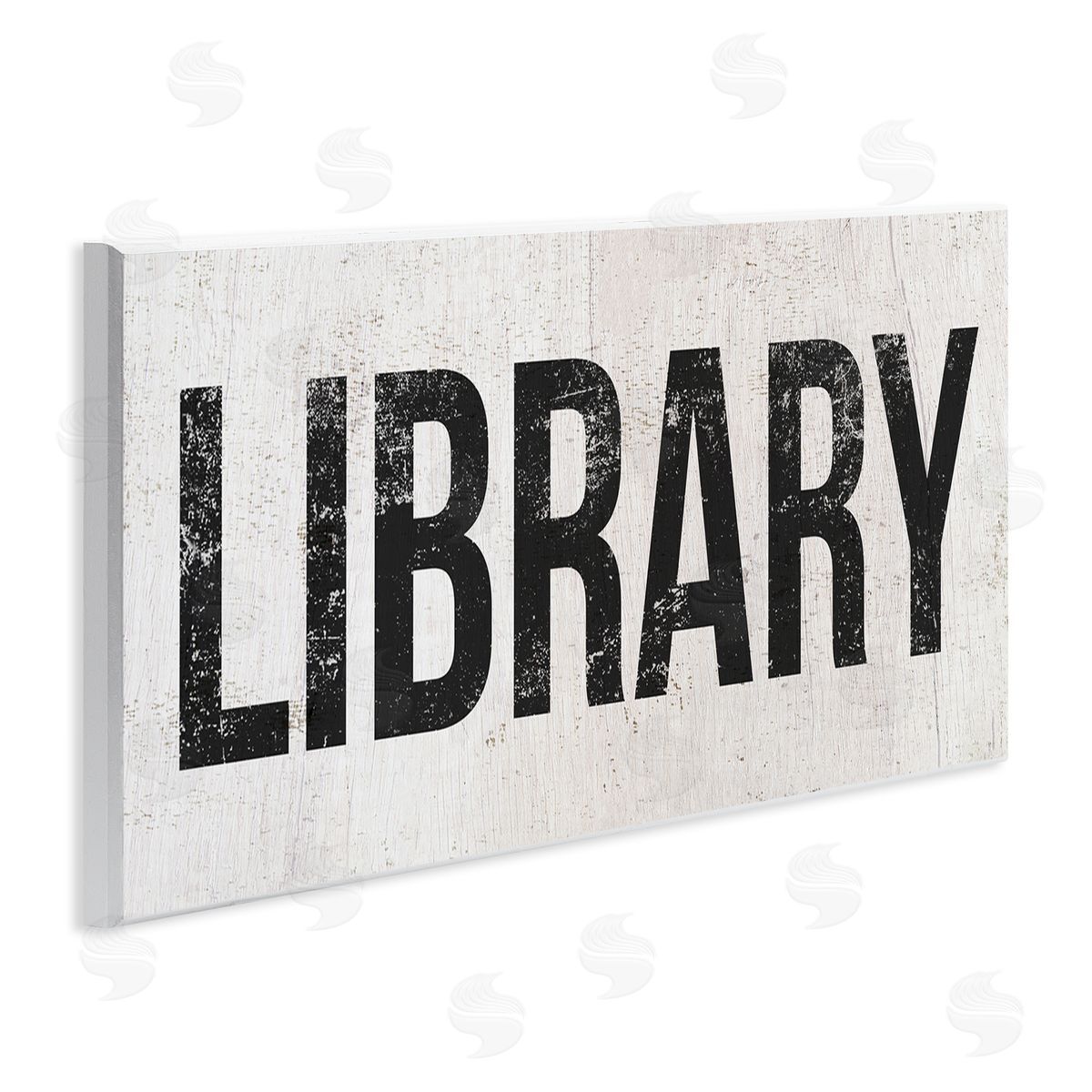 Stupell Studio Library Rustic Weathered Phrase Wooden Wall Plaque Art Print