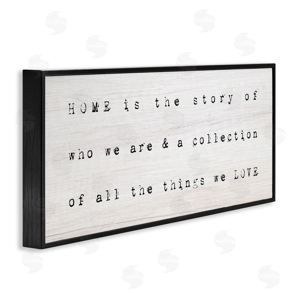 Stupell Studio Home Is Who We Are Phrase Black Framed Glicee Wall Art Print