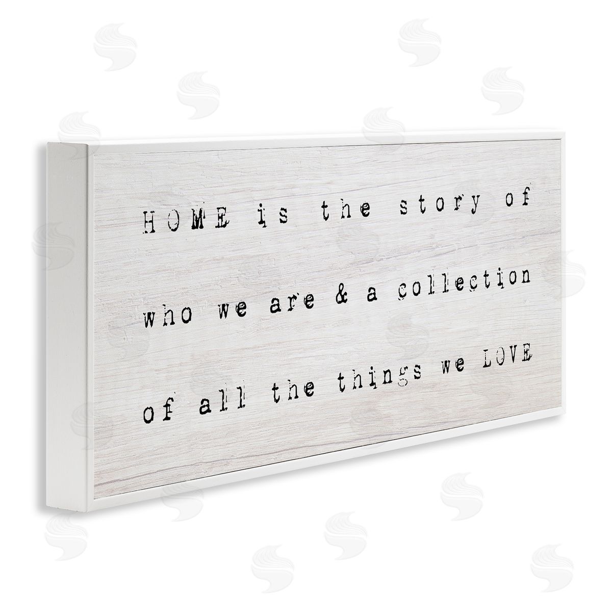 Stupell Studio Home Is Who We Are Phrase White Framed Glicee Wall Art Print