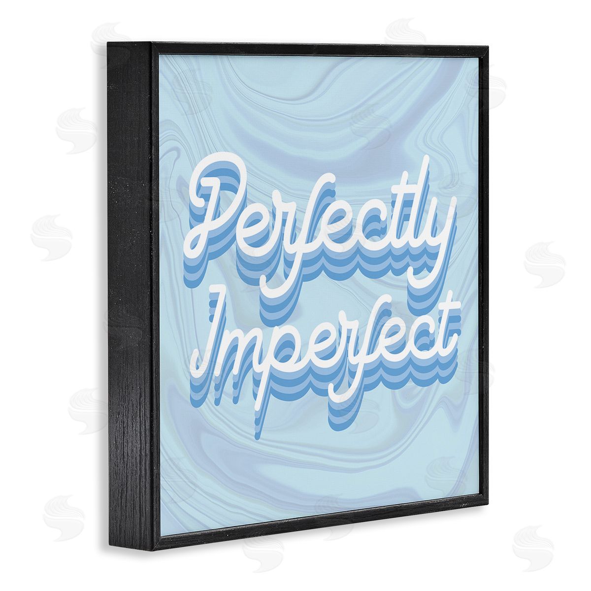 Stupell Studio Perfectly Imperfect Phrase Black Framed Glicee Wall Art Print