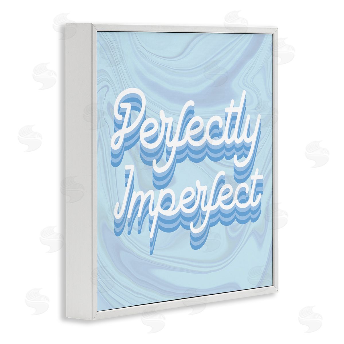 Stupell Studio Perfectly Imperfect Phrase White Framed Glicee Wall Art Print