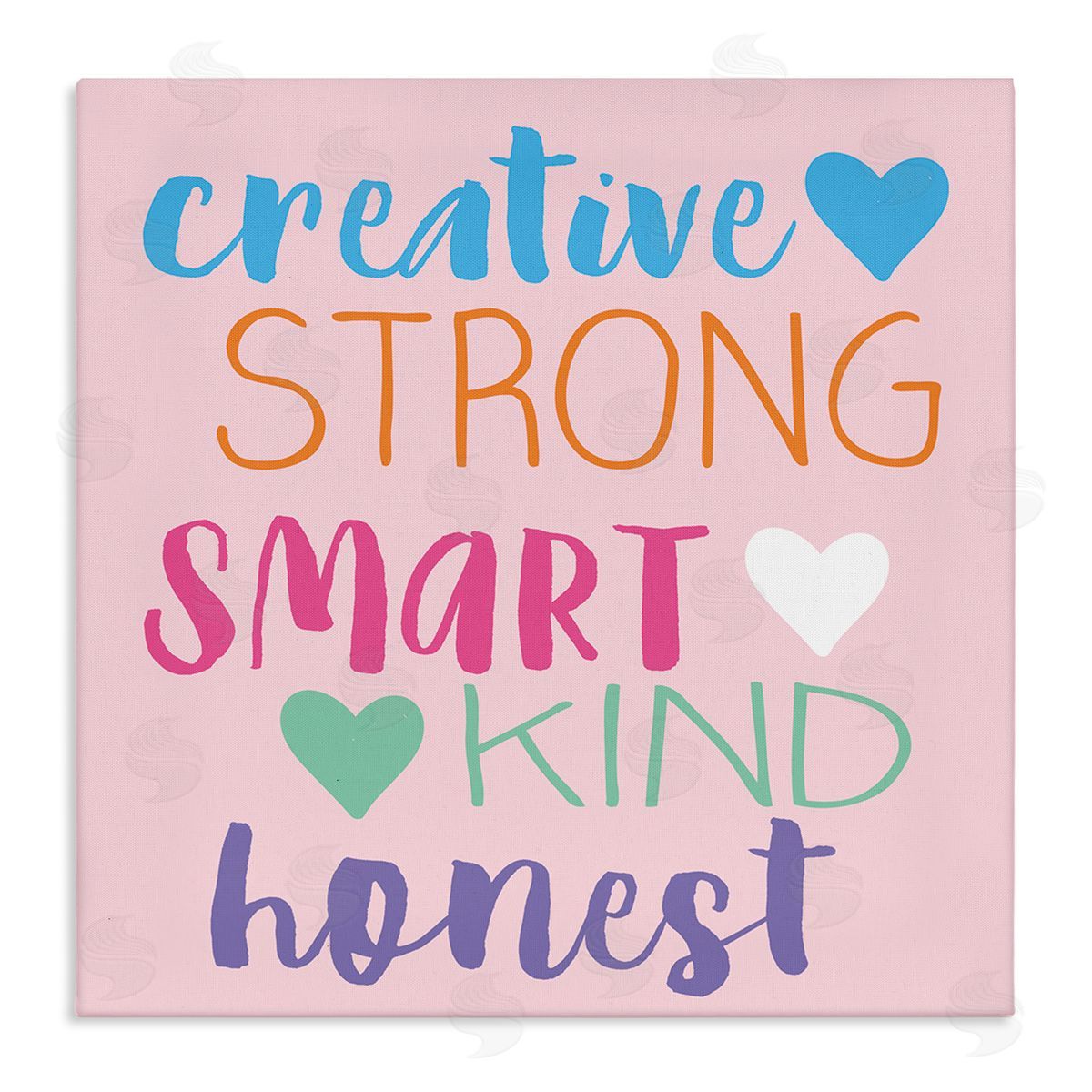 Lula Bijoux & co. Creative Strong Smart Confidence Stretched Canvas Wall Art Print