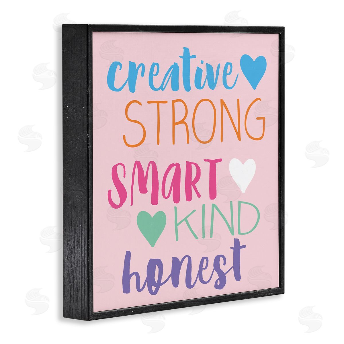 Lula Bijoux & co. Creative Strong Smart Confidence Black Framed Glicee Wall Art Print
