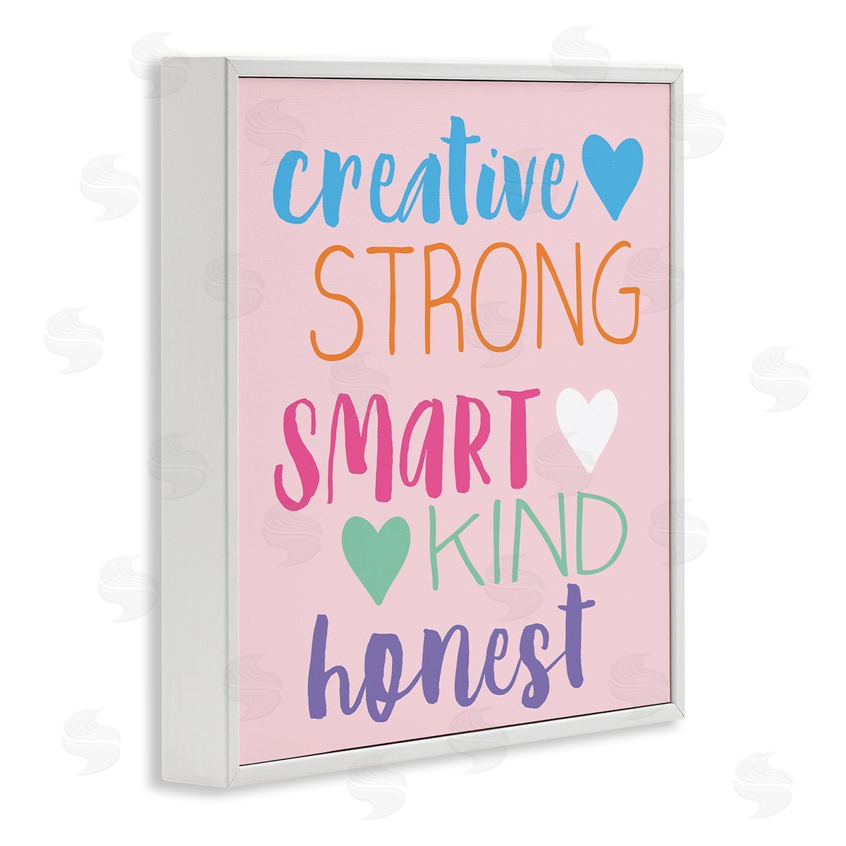 Lula Bijoux & co. Creative Strong Smart Confidence White Framed Glicee Wall Art Print