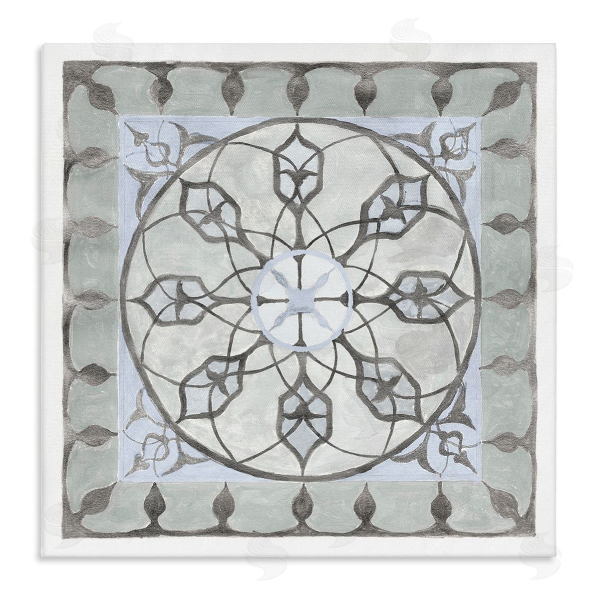 Charity Henderson Boho Rustic Fractal Pattern Stretched Canvas Wall Art Print
